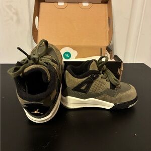 Stylish Kids Olive and Black Sneakers